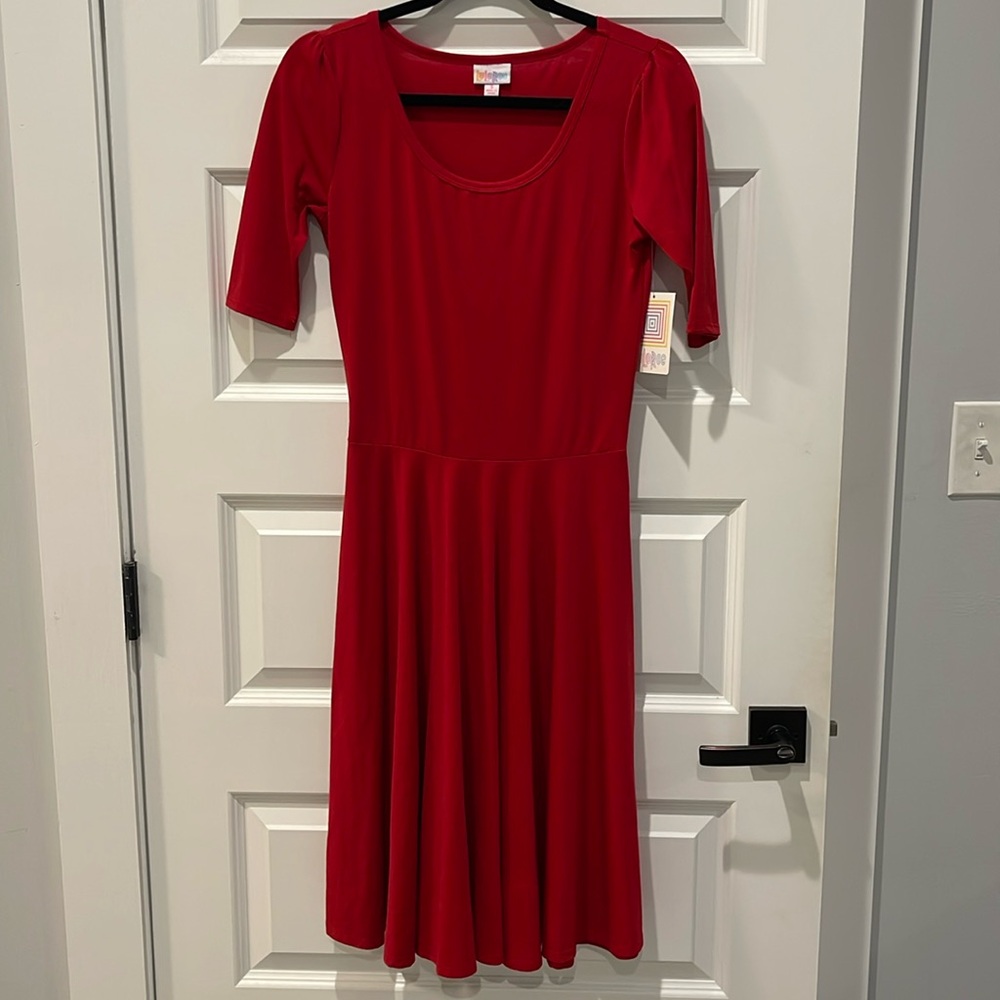 Small Red LuLaroe Nicole dress